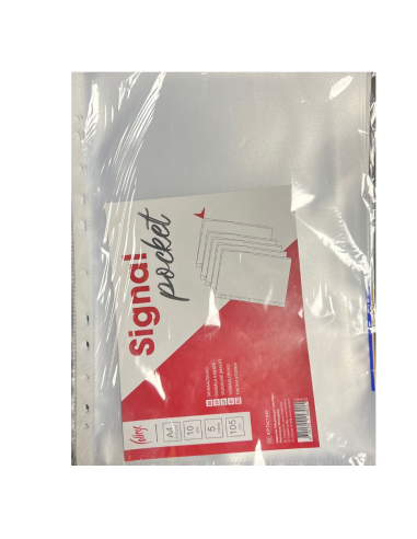 Signaaltasku College A4, köidetav, ülalt-küljelt avatud, OE 105mic, 10tk/pk, ASSORTII 2x5 värvi