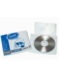 CD-taskud Bantex "Perforated", Transparent, Antistaatilised