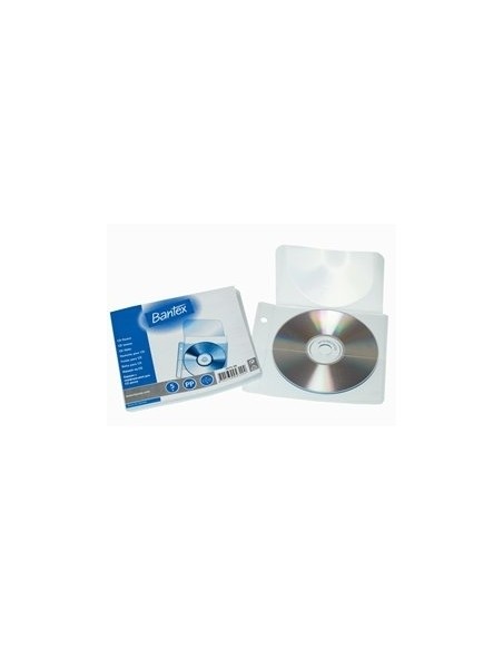 CD-taskud Bantex "Perforated", Transparent, Antistaatilised