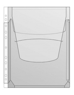 Kiletasku Prolexplast A/A4 känguru, köidetav, klapiga 102-05