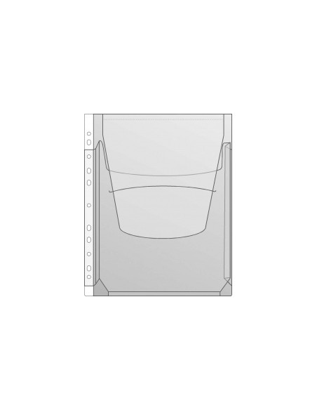 Kiletasku Prolexplast A/A4 känguru, köidetav, klapiga 102-05
