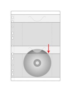 Kiletasku Prolexplast 103-05 A4 köidetav, 2-le CD-le