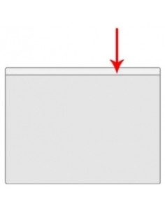 Card Holder Prolexplast 95x65mm, open at the top, 0,18