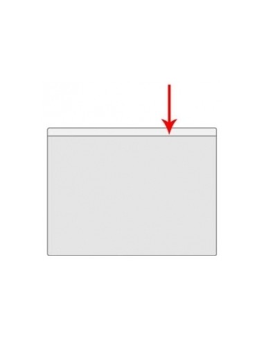 Card Holder Prolexplast 95x65mm, open at the top, 0,18