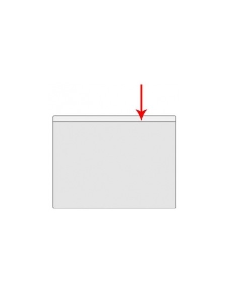 Card Holder Prolexplast 95x65mm, open at the top, 0,18