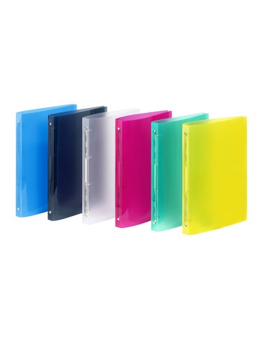 Rõngaskaust Viquel Propyglass A4/2cm 4-rõngast läbip assortii