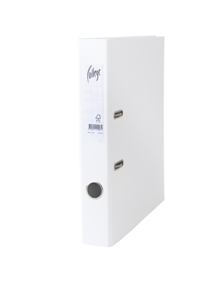 Lever Arch File COLLEGE A4 40mm PP/PP white
