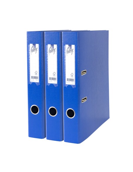 Registraator College A4 5cm PP/PP tumesinine