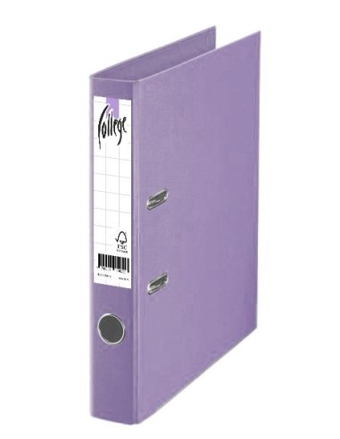Registraator College A4 5cm PP/PP helelilla