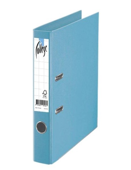 Registraator College A4 5cm PP/PP helesinine (sky)