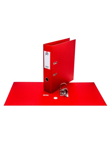 Registraator College A4 7cm PP/PP punane