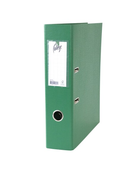 Lever Arch File COLLEGE A4 70mm PP/PP green