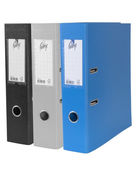 Lever Arch File COLLEGE A4 70mm PP/PP grey