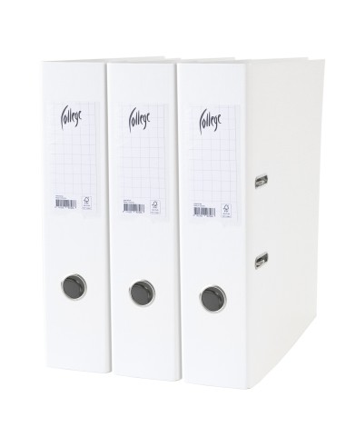 Lever Arch File COLLEGE A4 70mm PP/PP white