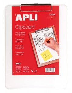 CLIPBOARD TRANSPARENT PLASTIC A4