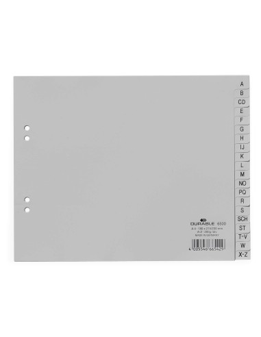 Vahelehed A5 Durable A-Z hall plastik