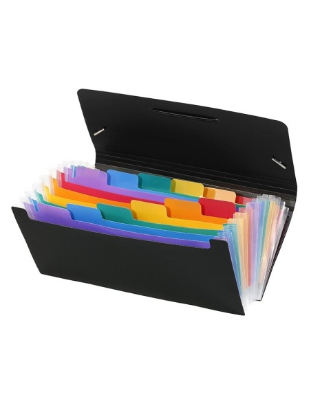 Lõõtsmapp Viquel Rainbow 12-vahega 26x13,5cm