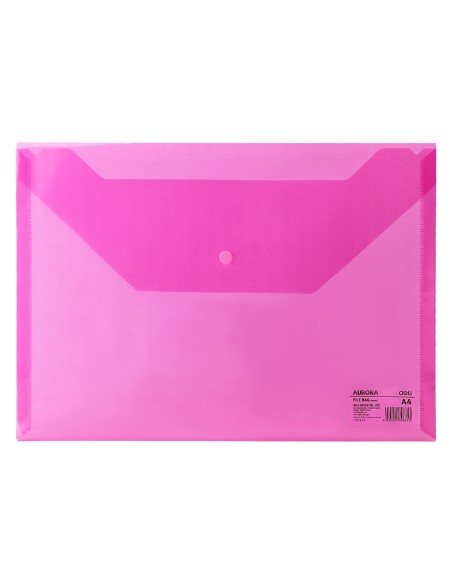 File Bag A4 Transparentred