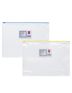 Kileümbrik DELI A4 zip plastik lukuga 0.15mm visiitkaarditaskuga