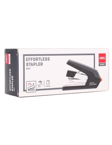 Effortless half Strip Stapler 50sheets Black