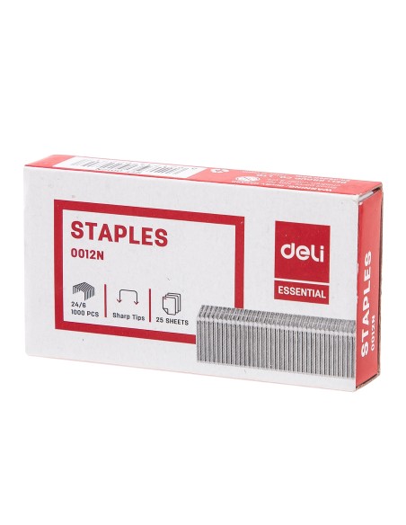 Klambrid DELI 24/6 tsink 1000tk/pk