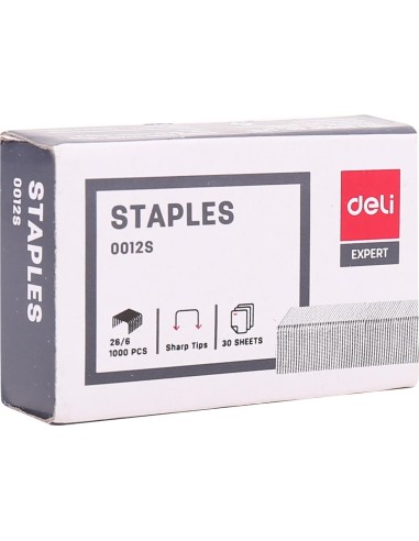 Klambrid DELI 26/6 tsink 1000tk/pk