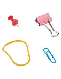 Desk Accessories Set Paper clip;Push pin;Binder clip ASST. 2