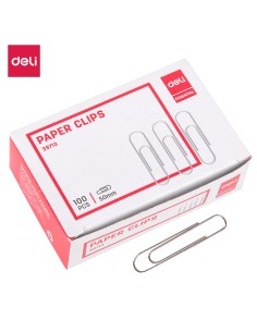 Paper Clips DELI #8, 50mm silver