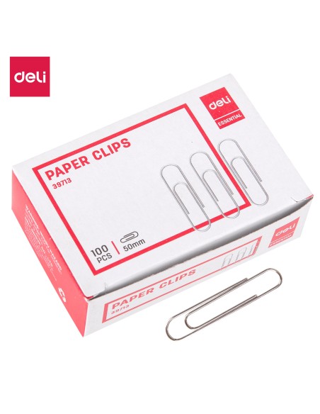 Paper Clips DELI #8, 50mm silver