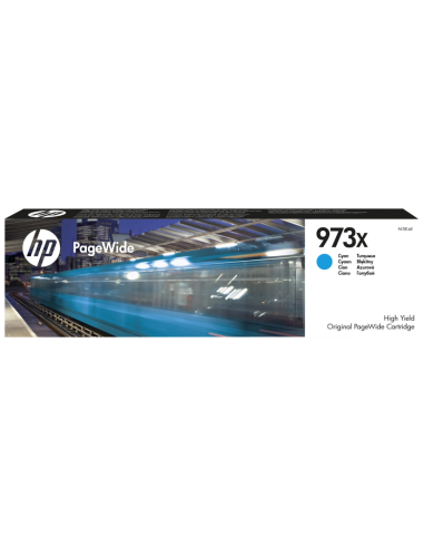 Tindikassett HP 973X PageWide High Yield, Cyan