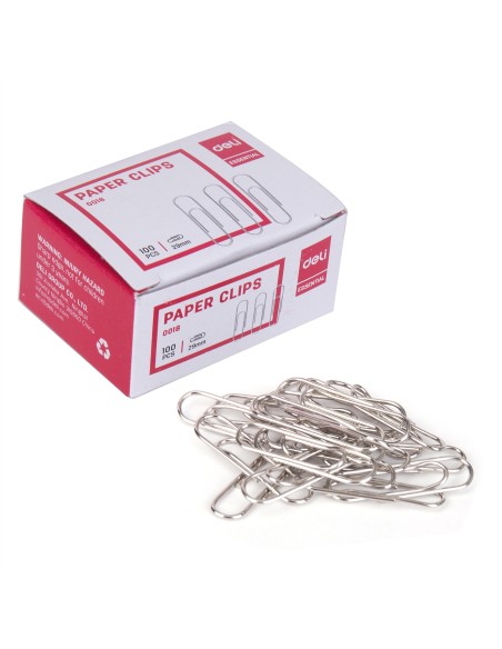 Paper Clips DELI #3, 29mm silver