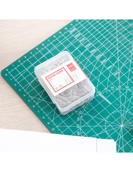 Kirjaklambrid DELI 29mm 100tk/pk, plastkarbis