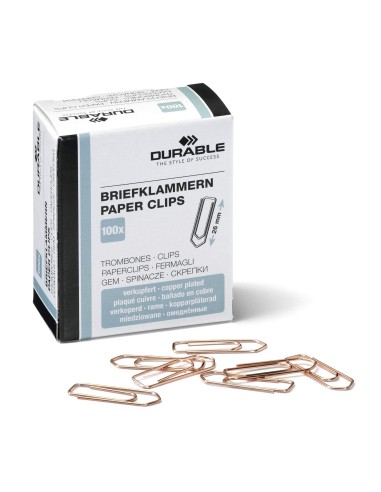 Paperclips Durable 26mm/100pcs copper (P)