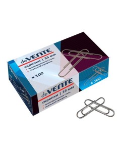 Kirjaklambrid deVENTE 33mm 100tk/pk ümarad
