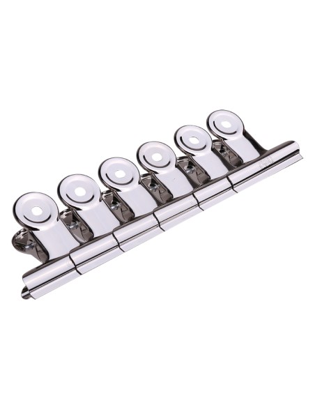 Paberiklamber DELI 51mm hõbedane 6tk/pk