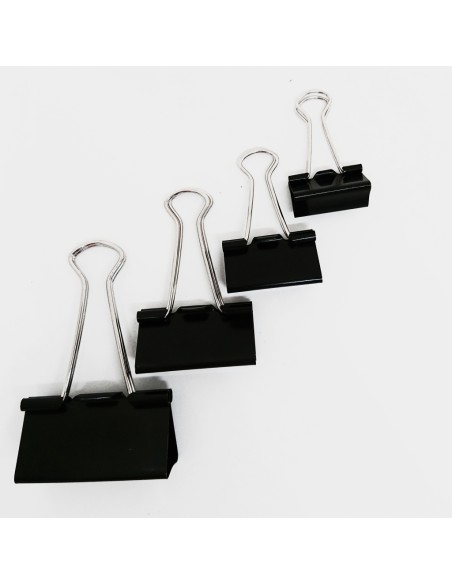 Binder clip, black, 51 mm, 12 pcs