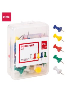 Tahvlinõelad DELI 10mm 35tk/pk, plastkarbis