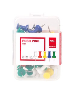 Tahvlinõelad DELI 10mm 35tk/pk, plastkarbis 2