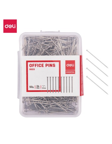 Nööpnõel DELI 24mm, 50g, plastkarbis