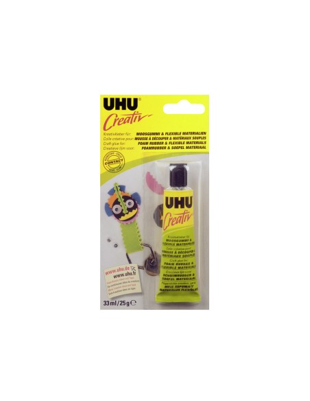 UHU Creative Glue foam, rubber and flex 33ml/25g