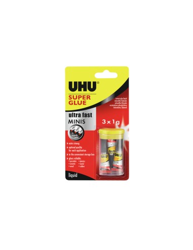 Liim UHU Super 1g tuubis x3 blistris