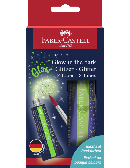 Glitter Glow in the dark 12 ml 2x BC