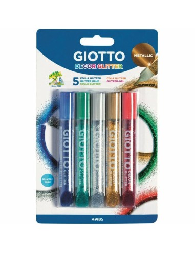 Glitterliim Fila Giotto Metallic 5-värvi (10,5ml)