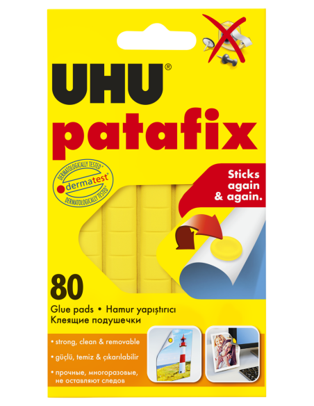 Kleepmass UHU kollane 80tk/50g