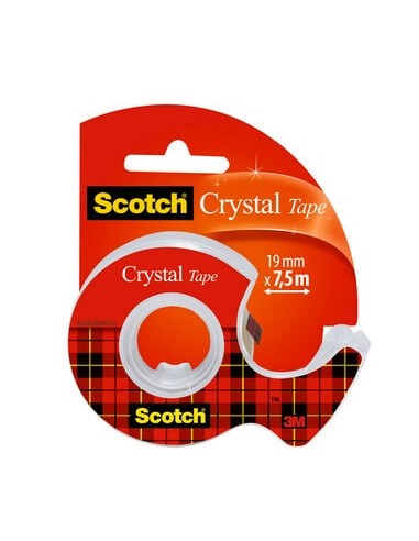 Kleeplint 3M Scotch Crystal Clear 6-1975DB 19mmx7,5m alusel