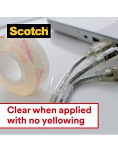Kleeplint 3M Scotch Crystal Clear 6-1975DB 19mmx7,5m alusel 2