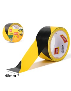 Piirdeteip DELI 48mmx18m kollane/must 2