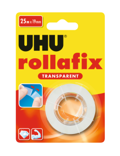 Kleeplint UHU Rollafix 19mmx25m läbipaistev rebitav