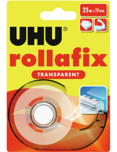 Kleeplint UHU Rollafix 19mmx25m läbipaistev alusel