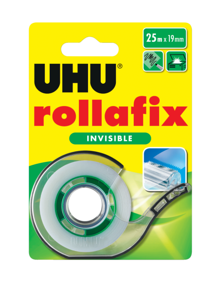 UHU rollafix invisi. 25m + dispenser Bl.